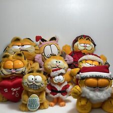Vtg Garfield Plush Lot Of 9 Dakin/Other 1978 1981 some W/ Tags Suction 6” 12” picture