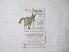 Antique Georgia 1906 Valdosta Foundry & Machine Co. Advertising Card picture