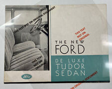 Original 1931 Ford Brochure - The New Ford De Luxe Tudor Sedan Form 81 picture