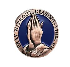 Praying Hands, Pray Without Ceasing, 1 Thes.5:17 Coin With Our Father Prayer picture