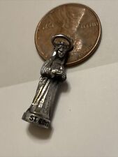 St Edith STERLING Figure Creed Sterling Charm Pendant- B6-1 picture