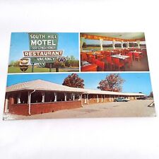 South Hill Motel & Restaurant Virginia 3-Views Postcard Dinning Rm Sign c1958 picture