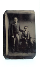 Man Rubbing Back Secret Gay Lovers Photo Antique Tintype Gay Int picture
