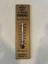 Vintage Kay Jewelers Allentown PA Advertising Thermometer  picture