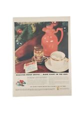 1946 NESCAFE COFFEE Print Ad Original Vintage Full Color Kitchen Art picture