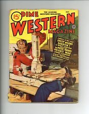 Dime Western Magazine Pulp Oct 1945 Vol. 44 #2 GD Low Grade picture