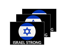 3x stickers Israel Strong 5''x3'' SUPPORT ISRAEL Bumper Decal window Car US Made picture