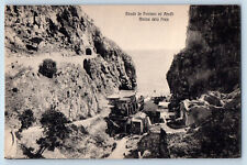 Amalfi Campania Italy Postcard Marina Della Praja Road From Positano c1910 picture