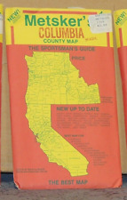 Early 1990's Metsker's Map of Columbia County, Washington picture