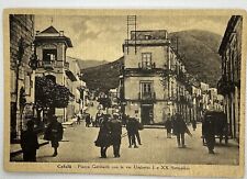 Cartolina Cefalu' - Palermo - Piazza Garibaldi E Via Umberto I E Italo Balbo  picture