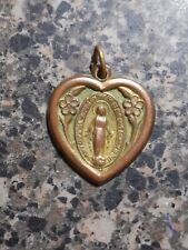 Vintage Catholic Blessed Virgin Mary Heart Shaped  picture