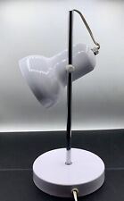 LIGHTOLIER  DESIGNER STYLE MID CENTURY MODERNIST DESK LAMP WHITE ATOMIC RARE picture
