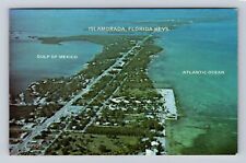 Islamorada FL-Florida, Over Seas Highway, Gulf of Mexico, Vintage Postcard picture