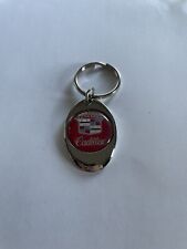 Cadillac Keychain Lightweight Metal Chrome Style Finish Key Chain picture