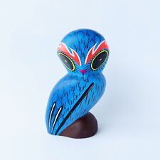 GORGEOUS OAXACAN WOOD CARVING OWL ALEBRIJE. MEXICAN FOLK ART. picture