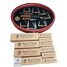 North American Hunting Club Hunting  Collection 10 Knives in Case Boxes Sheaths picture