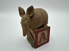 Vintage Tim Wolfe Alphabet Animal Collectibles Letter A Armadillo Singed NumberD picture