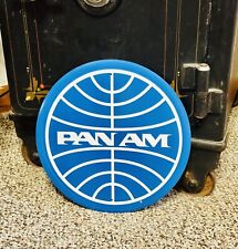 Pan Am Airlines Metal Sign Vintage Style picture