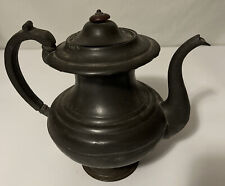 Antique PEWTER Tea Pot / Kettle, c1830. H. YALE & Co (1824-31). picture