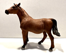 MOJO 2014 Brown Race Horse Black Tail Rare Resin Figurine 4.5” x 4” - Excellent picture
