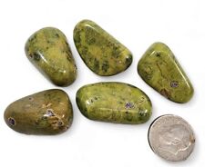 Atlantisite Stichtite in Serpentine Polished Stones 35.9 grams. 5 Piece Lot picture