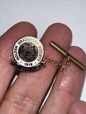 St Josephs College Golden Graduate Society Tie Tack 1916 Chain Pin Back Vintage picture