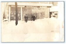 c1910's Winter Snow Scene Hudson Super Six Car Middletown NY RPPC Photo Postcard picture