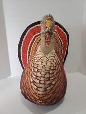 Wild Turkey Bird Plush Stuffed Animal Handmade Thanksgiving Centerpiece picture