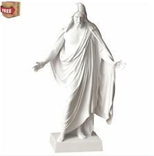 Jesus Christ Lord Savior Blessed Marble Statue Christian Figurine Religious 10 H picture