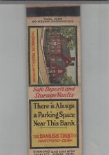 1930s Matchbook Cover Diamond Quality Bankers Trust Co. Hartford, CT picture