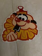 Vintage Rare 70s Metal Ice Cream Clown Advertising Sign Cereal Candy picture