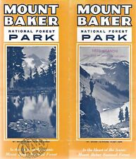 1933 MOUNT BAKER WASHINGTON NATIONAL PARK Old Brochure With Prices picture