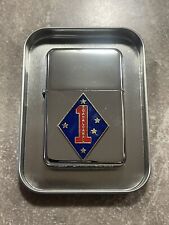 Military Star Lighter Marine 1st Division Guadacanal Chrome Lighter picture