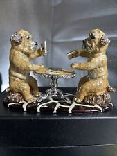 LIMITED EDITION DOGS PLAYING CARDS TRINKET BOX BY KEREN KOPAL, AUSTRIAN CRYSTALS picture