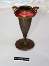 MAGNIFICENT 1900'S FRENCH ENAMELED BRONZE  ASHTRAY ESTATE OF KING FAROUGH EGYPT picture