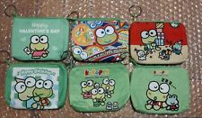 Sanrio Keroppi Frog Soft Coin Purse Lot Of 6-NWOT picture