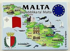 MALTA EU SERIES FRIDGE COLLECTOR'S SOUVENIR MAGNET 2.5