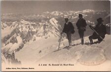 Vintage 1910s France Mountain Climbing Postcard 