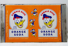 Donald Duck Orange Soda Unformed Soda Can Sheet Walt Disney 1950s Chattanooga TN picture