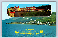 Vintage Postcard La Gaspesie Riviere Madeilne P.Q. Canada picture