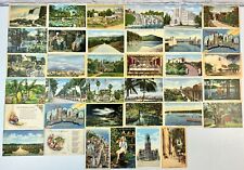 Lot of 36 Vintage Linen Postcards 1930’s-1950’s Religious Florida California USA picture