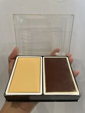 Vtg Congress Brown/Tan Cel-U-Tone Double Deck Set Of Poker Playing Cards picture