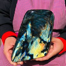 5.5LB Natural Labrador Moonstone Quartz Crystal Free Form Mineral Specimen 569 picture