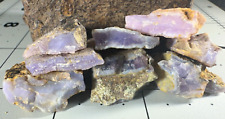 ➤ 24 Grams of HOLLY BLUE AGATE GEMSTONES Rough - Sweet Home Oregon VIDEO➤477 picture