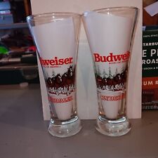 VINTAGE  1988 BUDWEISER CLYDESDALE HOLIDAY WINTER 