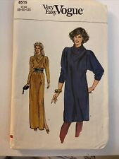 Vogue 8515 Vintage Pattern Dress Formal or Career Uncut Folded picture