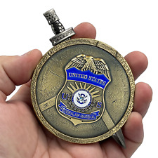 EL2-018 FAM Federal Agent Air Marshal Shield with removable Sword Challenge Coin picture