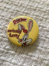 Vintage Walt Disney Company 1.75” Roger Rabbit Pinback Button picture