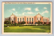 Auriesville NY-New York, Round Chapel, Religion, Vintage Souvenir Postcard picture