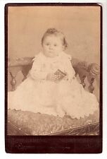 cabinet photo of cute baby girl picture dog child Norwich, Ont. Canada no Id picture